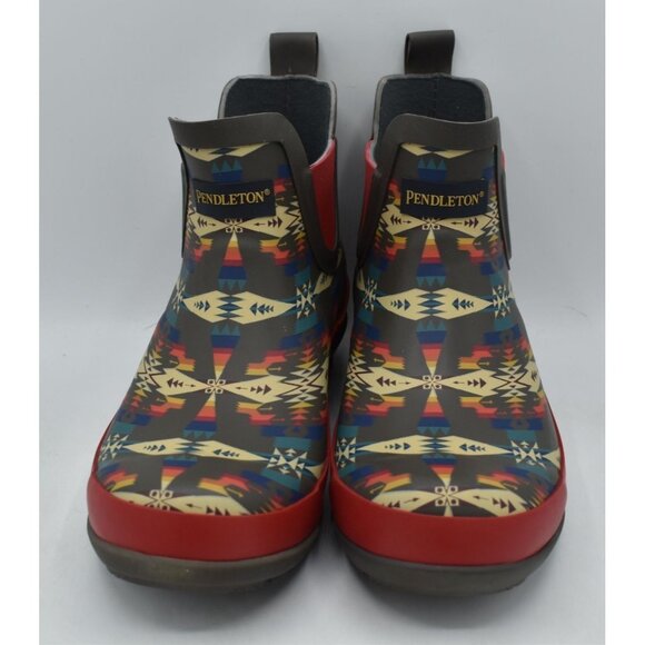 Pendleton Womens Size 7 Tucson Grey Multicolored Chelsea Waterproof Rain Boots - Picture 3 of 13